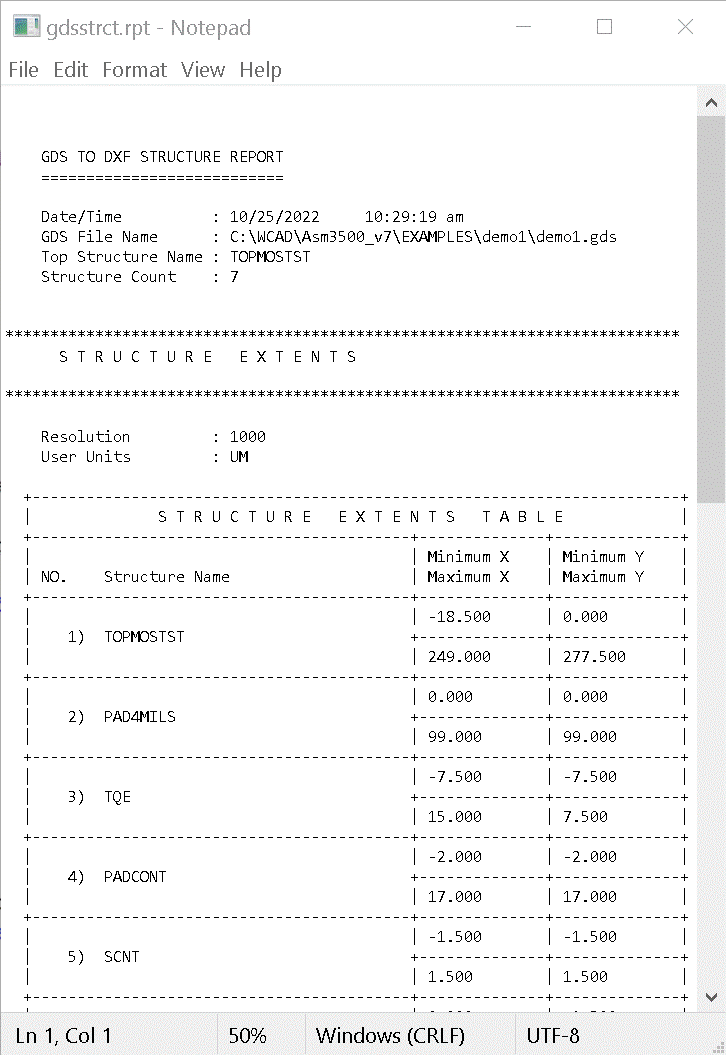 structure report