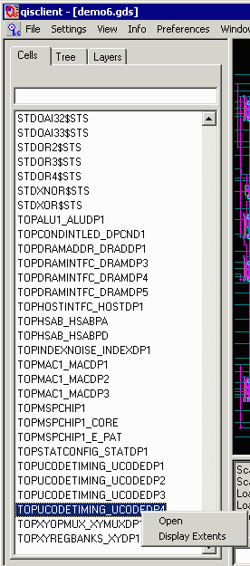 list of cells in file