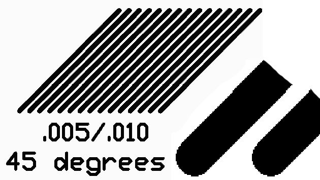 45 degree lines at 6000 DPI mono