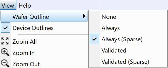 dialog box for selecting the centering method.