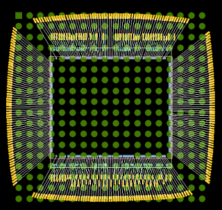 2D view of stacked die package from within APD