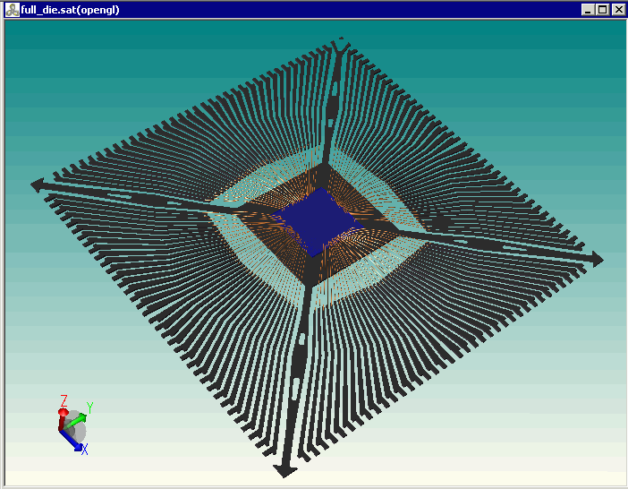 ACIS file exported by 3DVU and displayed in the Spatial HOOPS viewer.