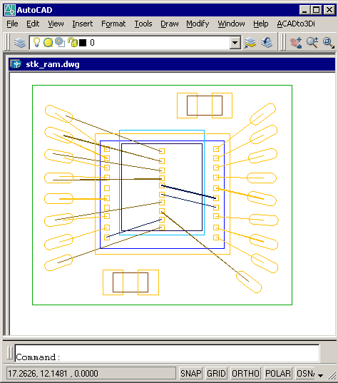 Stacked Die assembly drawing in AutoCAD