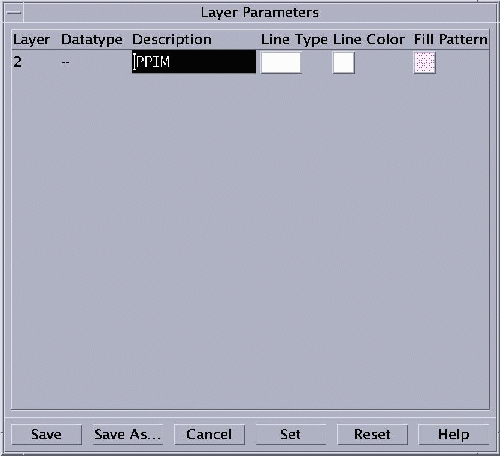 example of empty menu in GDSPLOT fill pattern dialog
